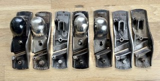 Lot of 7 Millers Falls No. 07 & Stanley No. 140 Skew Rabbet Block Planes Parts