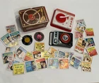 Vintage 1960s Barbie Sized Music Themed Lot Record Player Records Vinyls Albums