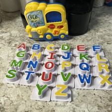 LeapFrog Fridge Phonics Magnetic Alphabet ABC School Bus COMPLETE 26 Letters