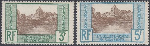 OCEANIA French Colony 1927-39 Yvert 76, 77 New ** France (ref#20316)