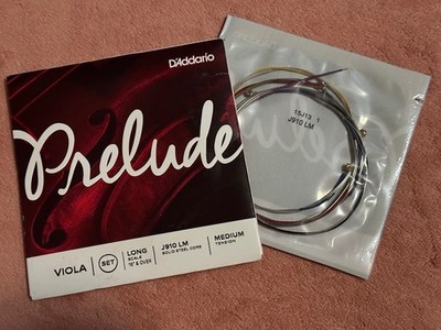 D'Addario J910 Prelude Viola String Set - Long Scale (16-17 inch)