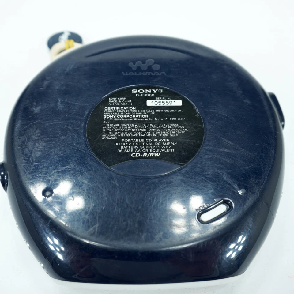 Leitor portátil Sony D-EJ360 azul marinho CD Walkman PSYC G-Protection TESTADO - Imagem 4 de 4