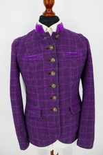 Schneiders Damen Trachten Blazer Janker Gr.40 Schurwolle Mix Violett Top Zustand