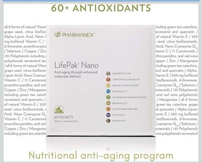 Nu Skin NuSkin Pharmanex Lifepak Nano Anti-Aging 60 packets  NEW SEALED
