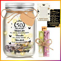 Led Flasche Licht 50. Geburtstag Geschenk Deko Nachtlicht FüR MäNner Frauen