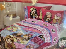 New Vtg Y2K Lil Bratz Bedspread Twin Size Comforter Paradise Floral Beach Pink
