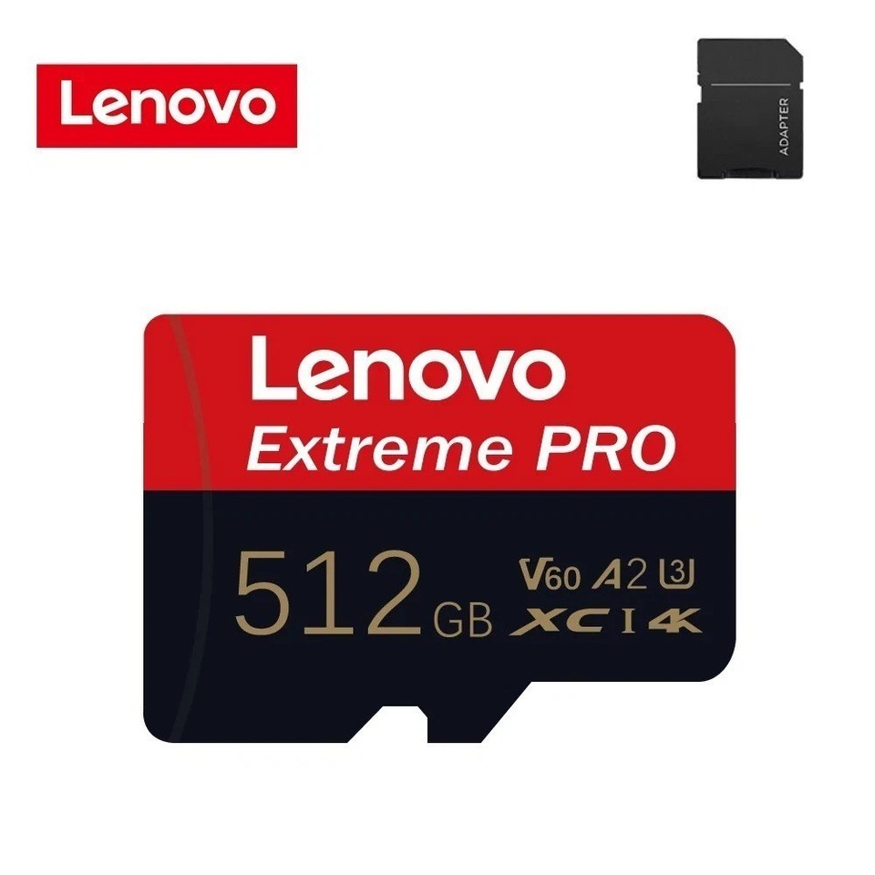 High-Speed 256GB MicroSD Card For Lenovo – Class 10, XC, Includes Adapter, Great For Storage