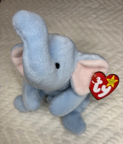 Vintage 1995 TY Beanie Babies Collection - Peanut the Elephant w/ Tags