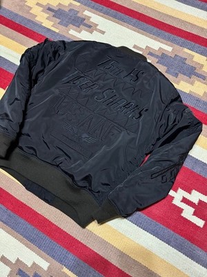 AVIREX MA-1 Tiger Shark Flight Jacket Blouson Coat Men Size M Genuine