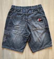 Vintage Karl Kani Jeans Shorts Blue Denim Baggy Y2K Hip Hop Carpenter Sz 30