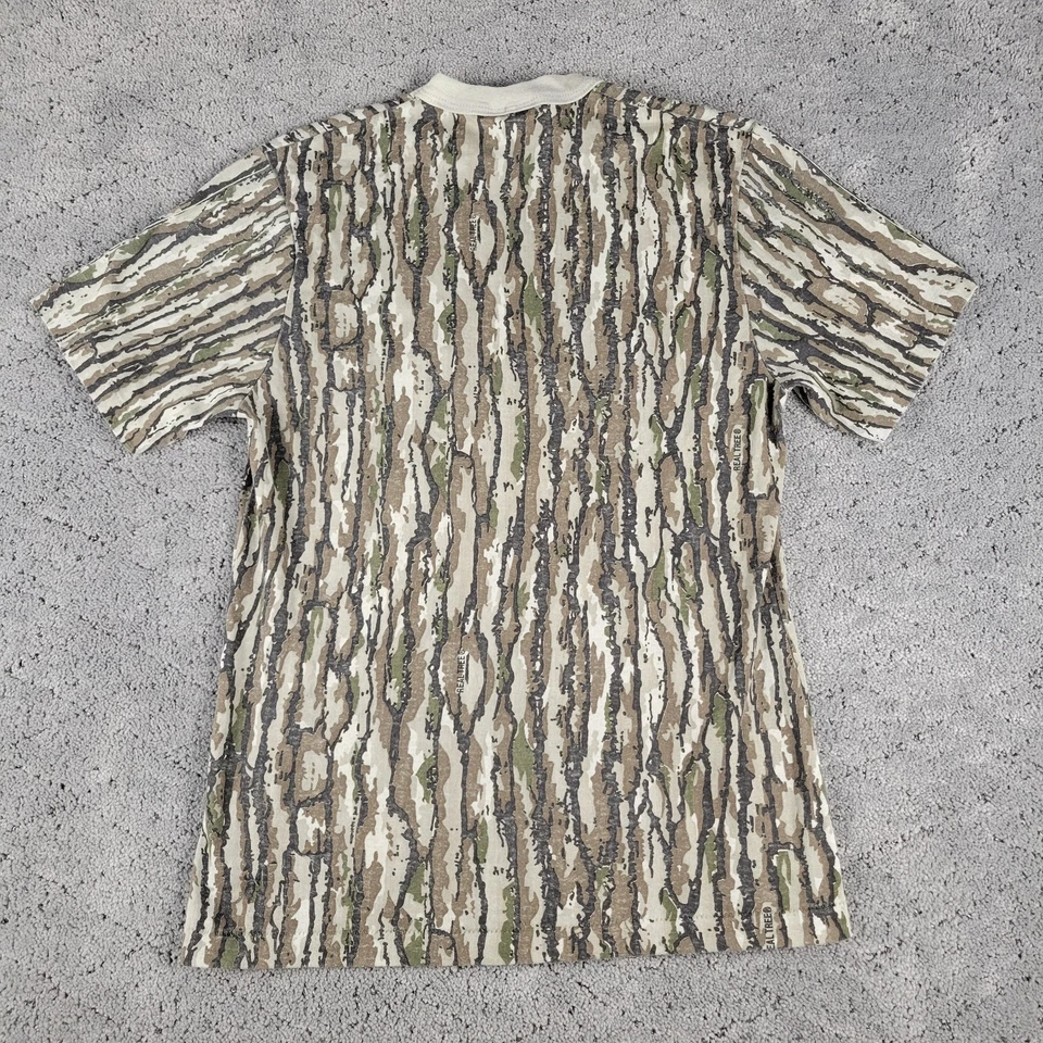 Camisa De Colección Deportes Campo Juvenil Mediana Camuflada Realtree Manga Corta Caza Foto 2 de 4