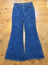 Vintage 70s Levi s 684 Orange Tab Bell Bottoms Flare Jeans Mens Size 29x32