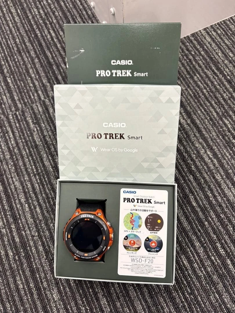Reloj inteligente Casio PRO TREK Smart WSD-F20 GPS probado usado con caja de Japón