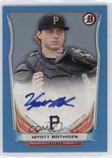 2014 Bowman Retail Prospect Auto Blue 365/500 Wyatt Mathisen #PA-WM Auto 0b3