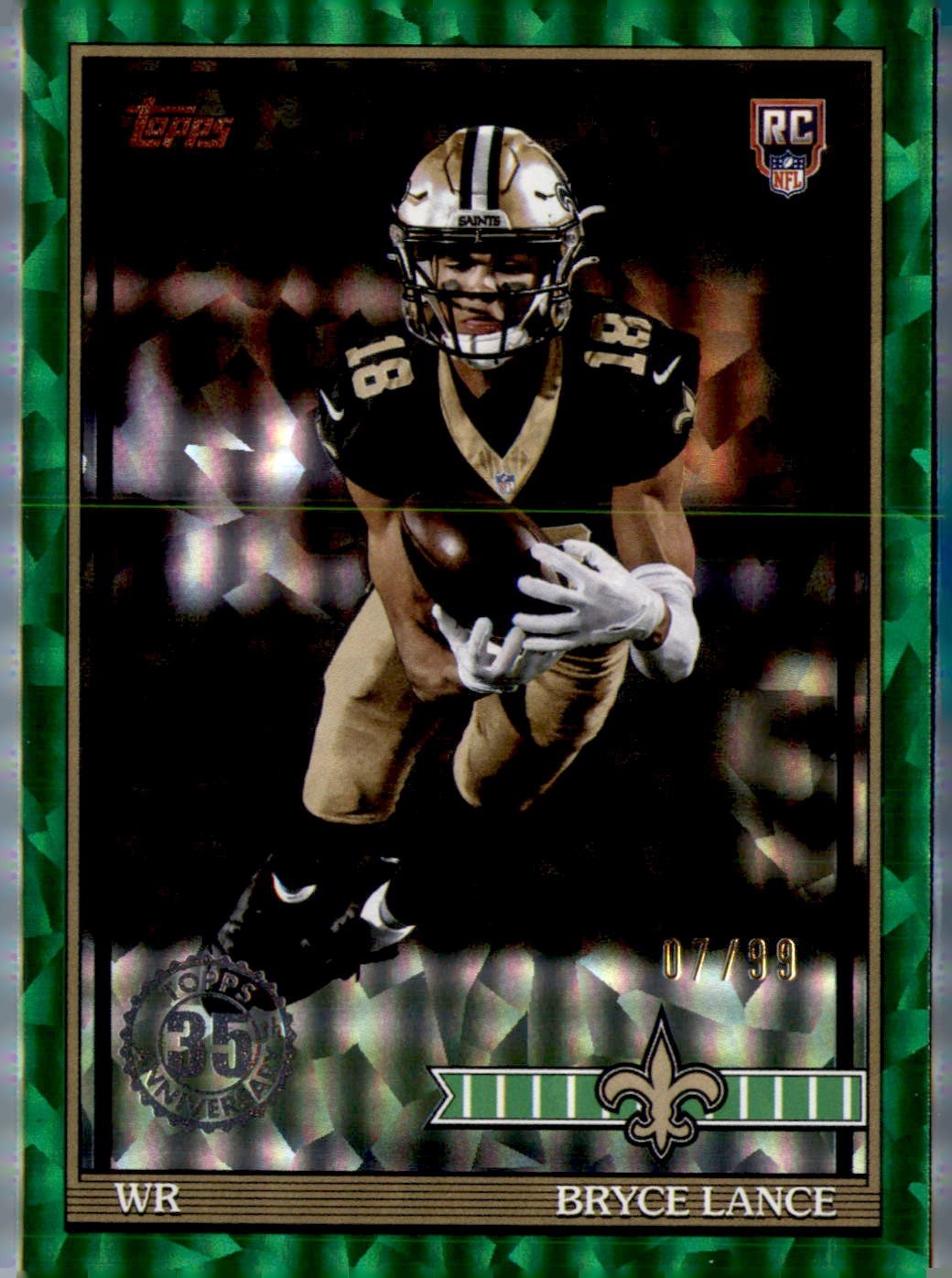 2026 Topps Flagship #91TR-32 Bryce Lance Anniversary Rookies Green Crackle #/99