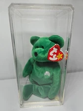 Ty Beanie Baby Erin The Bear 1997 Retired Rare Inside Display Box