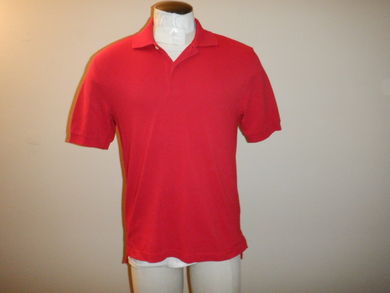 Men's BROOKS BROTHERS ORIGINAL FIT Sz S Red Mesh Short Sleeved Polo Shirt