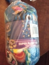 Kids Paw Patrol The Mighty Movie Super Plush Throw Blanket 46in x 60in Chase