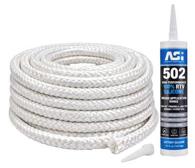 #ad Central Boiler Door Seal Rope Kit 7 8quot; w High Heat RTV Silicone 363 $49.00