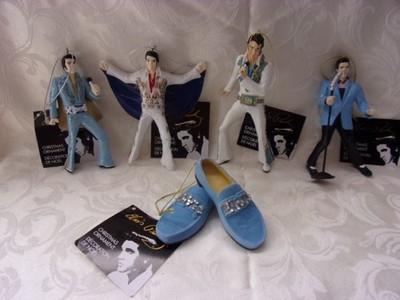 Kurt Adler  Elvis  Presley  5-Pieces Christmas Decorative Ornaments