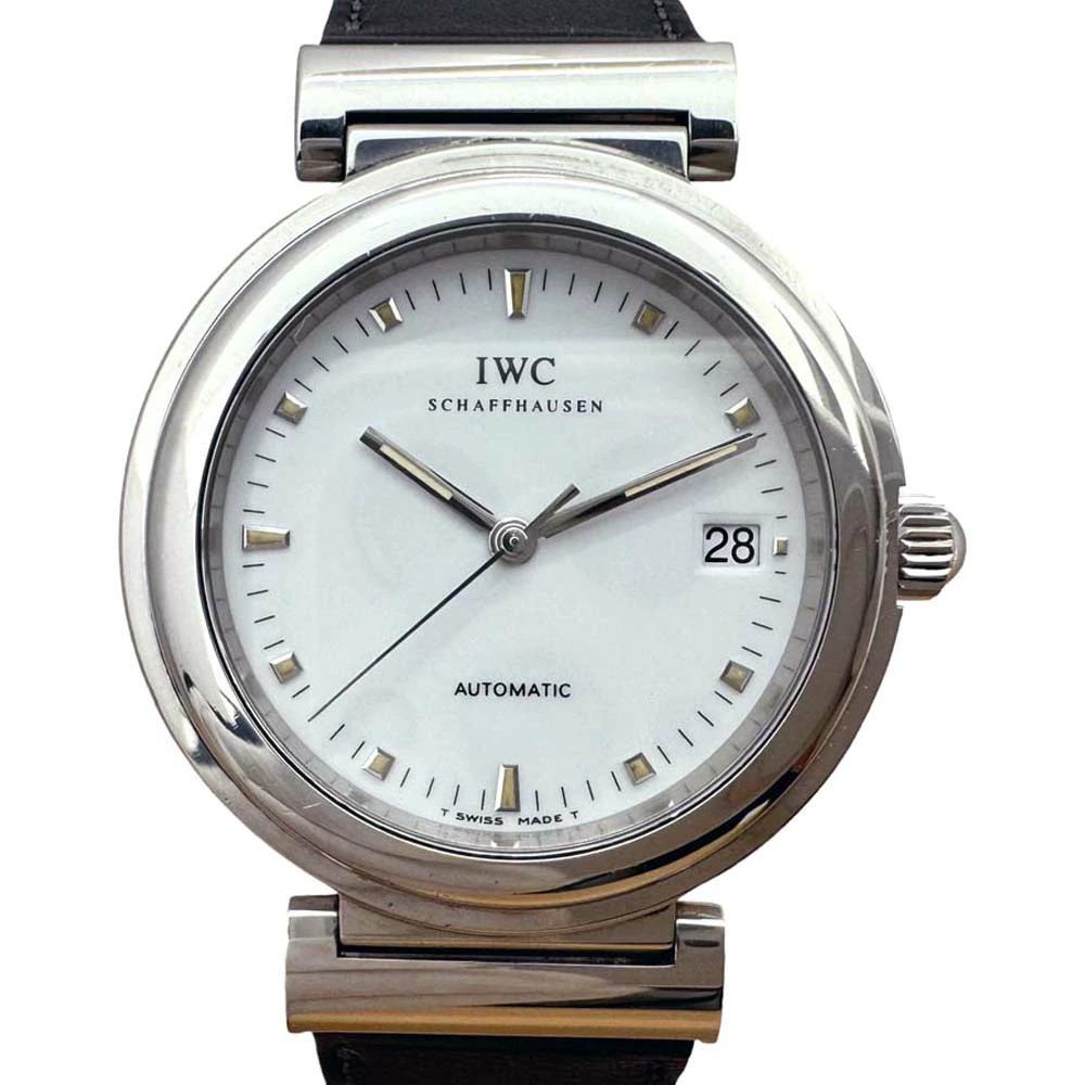 IWC IW352801 Da Vinci SL Automatic Watch 37mm Stainless White Dial Pro