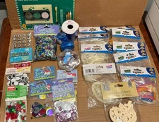 Lot of Mixed Craft Supplies New Assorted Miscellaneous Crafting Items