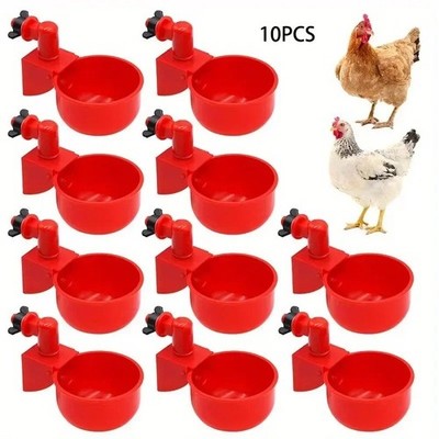 2/10cs Poultry Automatic Water Dispenser Chicken Drinking Bowl Pigeon Automatic 
