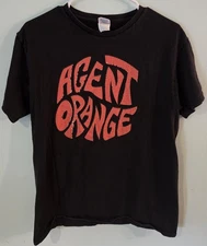 Vintage 90s Agent Orange Punk Surf Band Tee Shirt M California Bruh No Worries 