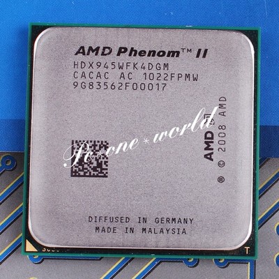 100% OK HDX945WFK4DGM AMD Phenom II X4 945 3 GHz Quad-Core Processor CPU