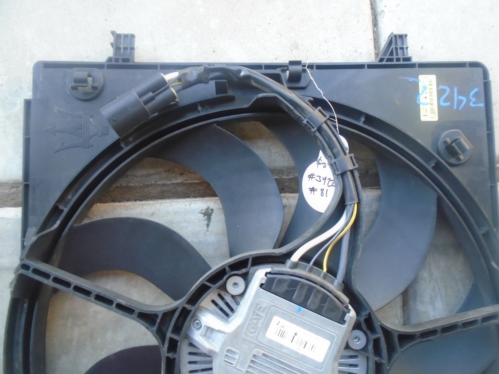 14-22 Maserati Ghibli M157 Engine Radiator Cooling Fan Motor Assembly OEM