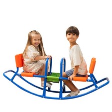 Double Rocking Seesaw   2-Seater Teeter Totter for Kids Ages 3-5   Outdoor Ri...