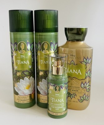Bath & Body Works 4 Pc Tiana Set- 2 Full Sz Mists, Travel Mist & Body Wash New