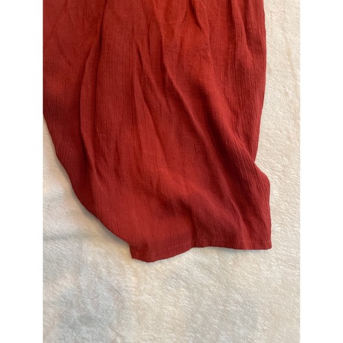 HALARA Spaghettiträger Gaze Resort Jumpsuit M rot rückenfrei Schnürung Baggy Karotte - Bild 5 von 7