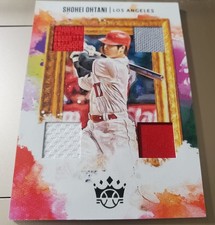 SHOHEI OHTANI 2020 PANINI Diamond Kings Game-Worn Jersey Quad RELIC Card #DKQ-SO