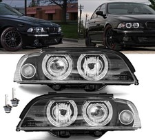 XENON Angel Eyes Scheinwerfer Schwarz D2S Facelift Kit+Brenner passt f�r BMW E39
