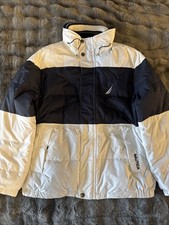 Męska kurtka Nautica rozmiar XL granatowa biała - rzadka