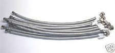 PLUMBING LOT OF 50 PCS 20" STAINLESS STEEL FAUCET SUPPLY LINES 1/2"IPS X 3/8"OD