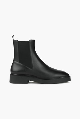 $600 STUART WEITZMAN Henley LEATHER Chelsea boots PLATFORM BLACK 12 (PA13)