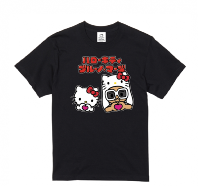 BRUNO MARS ブルーノマーズ キティ Tシャツ　L BRUNO MARS x HELLO KITTY Collaboration Goods T-shirt Black L-XL