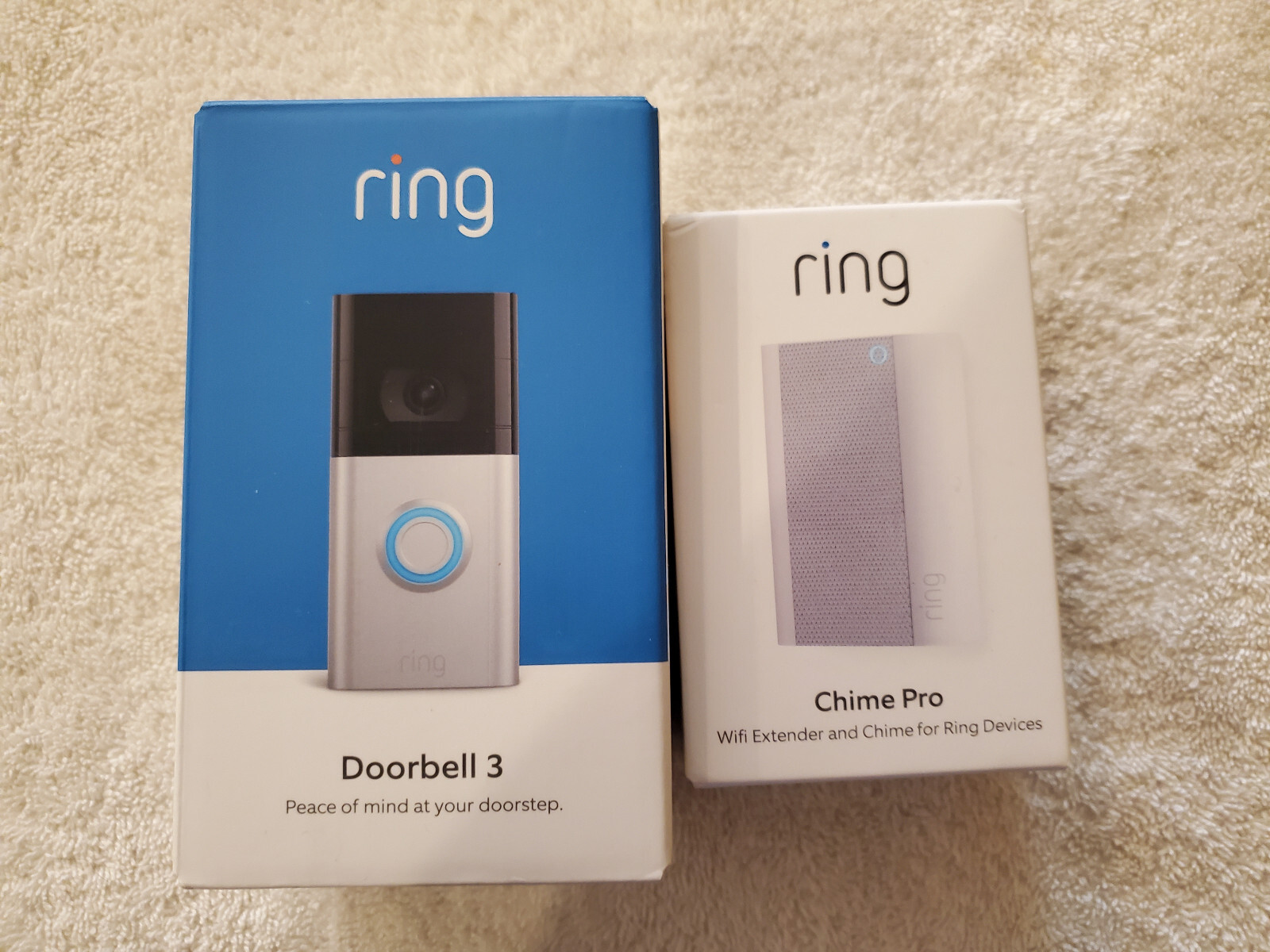 Ring Doorbell 3 + Ring Chime Pro... New In Box, never opened-image