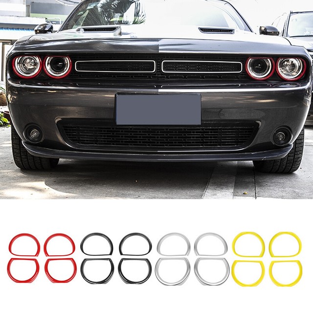 Lamp Hoods Headlight Light Lamp Decoration Cover Trim for Dodge