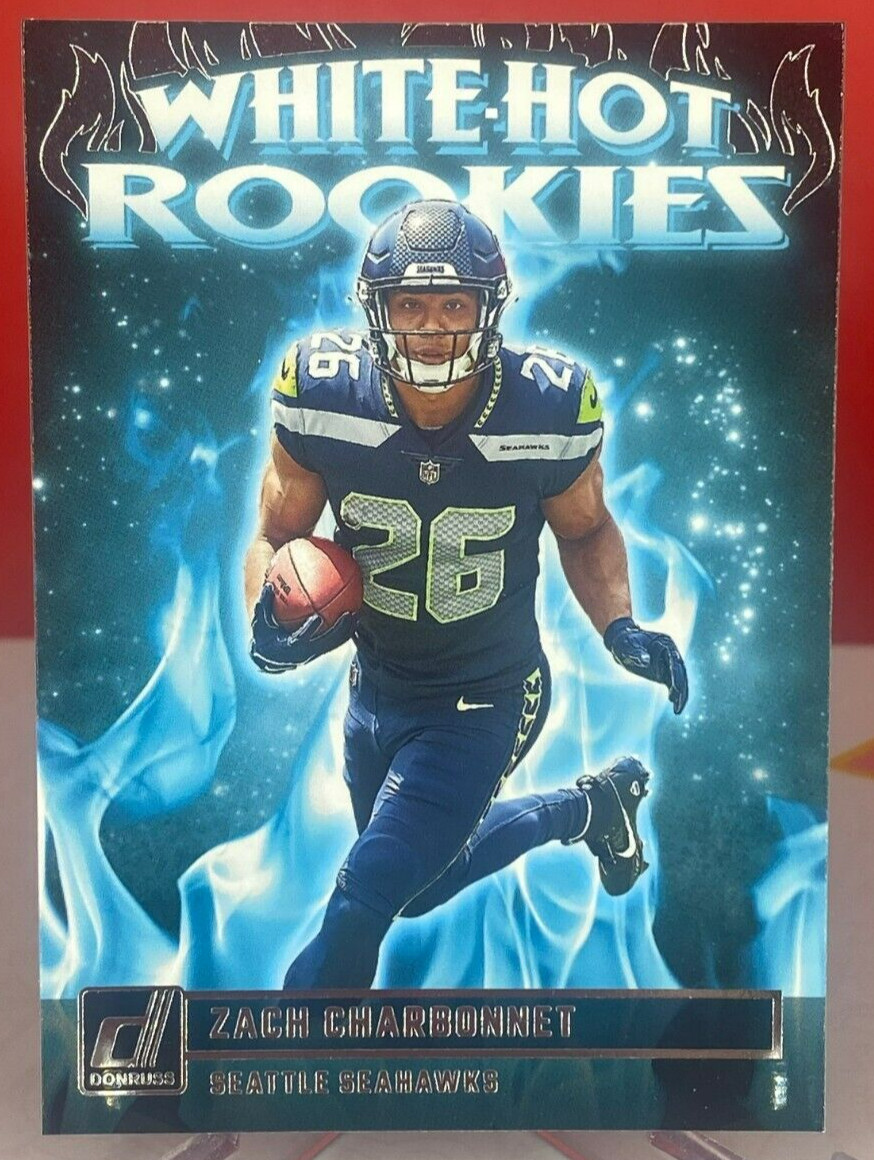 Zach Charbonnet White-Hot Rookies Panini 2023 Donruss Football Card