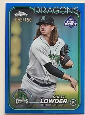 2024 Topps Pro Debut Rhett Lowder Chrome Blue 62/150 #PDC-92 