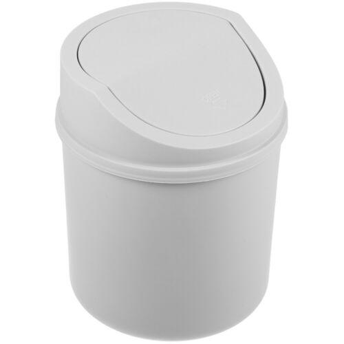 Desktop Trash Swing Top Bin Can Small Trash Can Mini Trash Can With Lid For