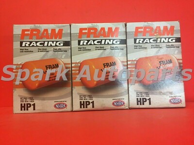 New Lot of 3 Engine Oil Filter-High Performance Spin-on FRAM HP1