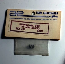 Associated ASC4118 .014 Springs Wire (Black) 10L/12L