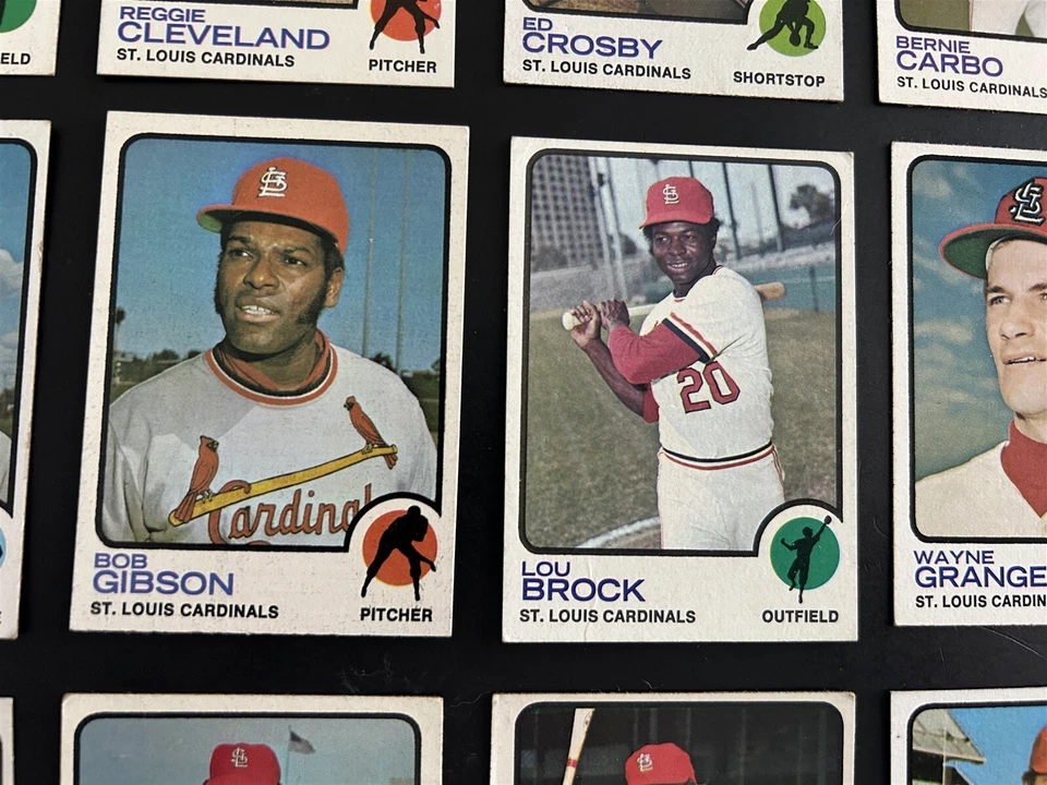 1973 Topps ST LOUIS CARDINALS Team Set BOB GIBSON Lou BROCK Joe TORRE Simmons - Image 2 of 4