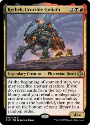 + Kethek, Crucible Goliath near mint englisch Phyrexia All will be One Rare MtG