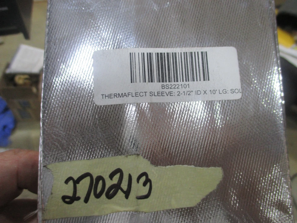 Thermaflect sleeve heatshield products 2 1/2" x 10 ft. 270213 (BS222101) sewn - Image 4 of 4