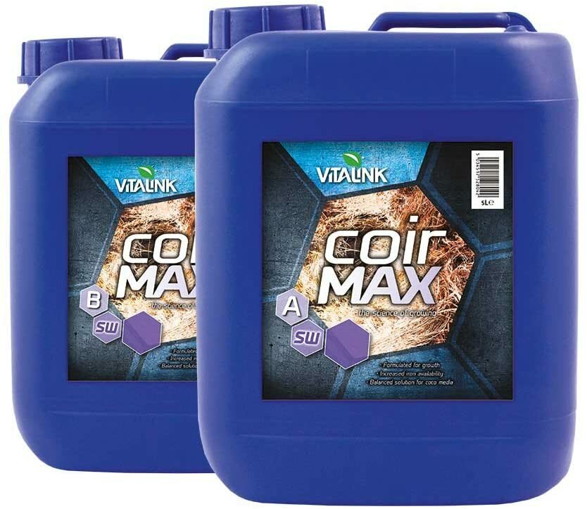 Vitalink Coir Max A+B 5L SOFT WATER Coco Plant Nutrient 5 Litres